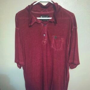 Men's Red Short Sleeve Shirt